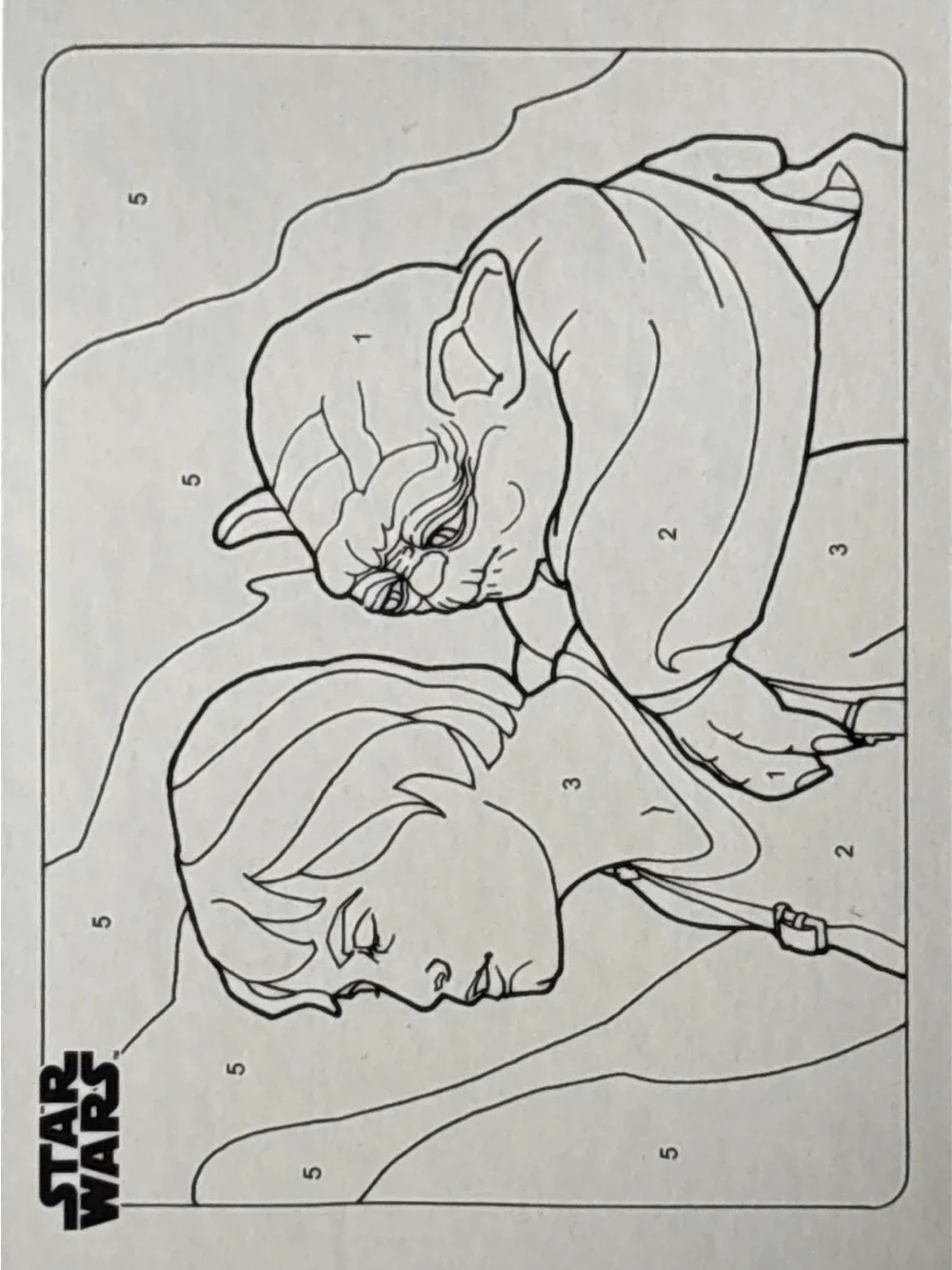 Topps Star Wars Coloring Card Art